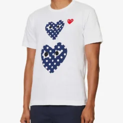 Comme Des Garçons Play Heart-print Cotton-jersey T-shirt -Default Template 4 1124 2000022 P1T238 WHITE ALT02