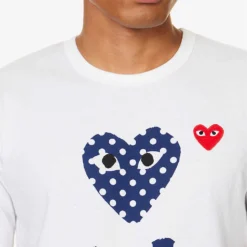 Comme Des Garçons Play Heart-print Cotton-jersey T-shirt -Default Template 4 1124 2000022 P1T238 WHITE ALT04