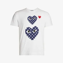 Comme Des Garçons Play Heart-print Cotton-jersey T-shirt