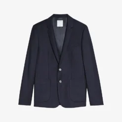 Sandro Single-breasted Wool-flannel Jacket