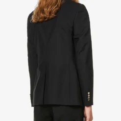 Gucci Firenze Peak-lapel Cotton, Mohair And Wool-blend Blazer -Default Template 4 R03765520 BLACK ALT03