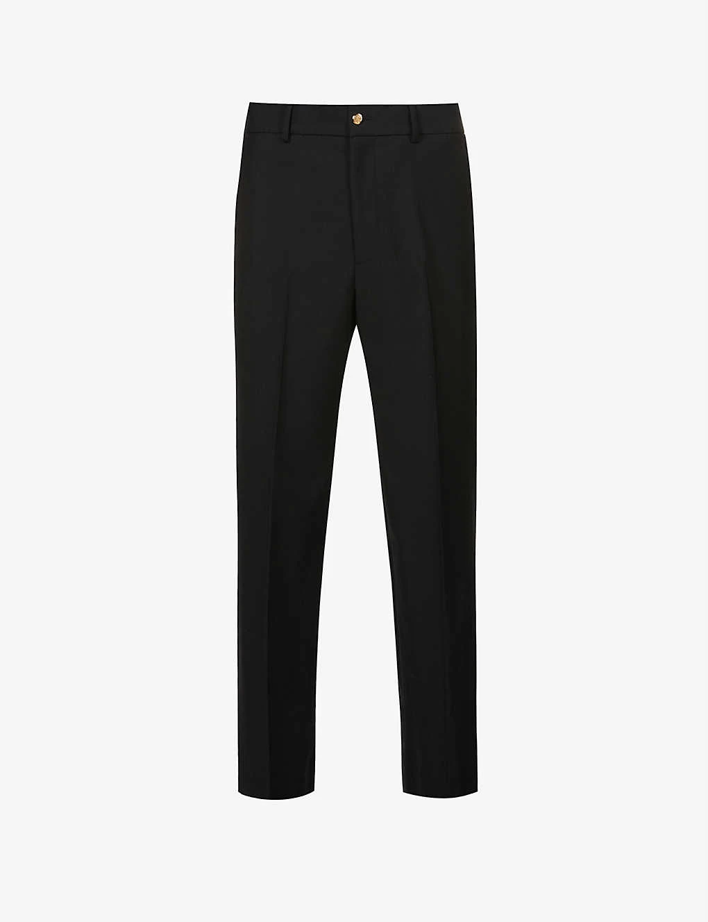 Gucci Regular-fit Tapered Cotton And Wool Blend Trousers 1 Gucci Regular-fit Tapered Cotton And Wool Blend Trousers