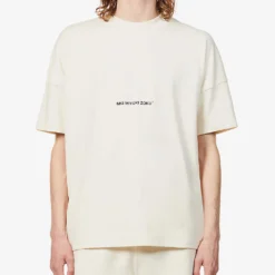 Staple Brand-print Organic-cotton T-shirt -Default Template 4 R03792304 RAW ALT02