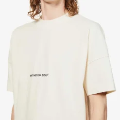 Staple Brand-print Organic-cotton T-shirt -Default Template 4 R03792304 RAW ALT04