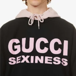 Gucci Sexiness Text-print Cotton-jersey Sweatshirt -Default Template 4 R03807083 BLACKPINK ALT04