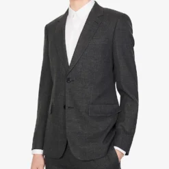 Sandro Legacy Single-breasted Wool Blazer 7 Sandro Legacy Single-breasted Wool Blazer -Default Template 4 R03851777 NOIRGRIS ALT02