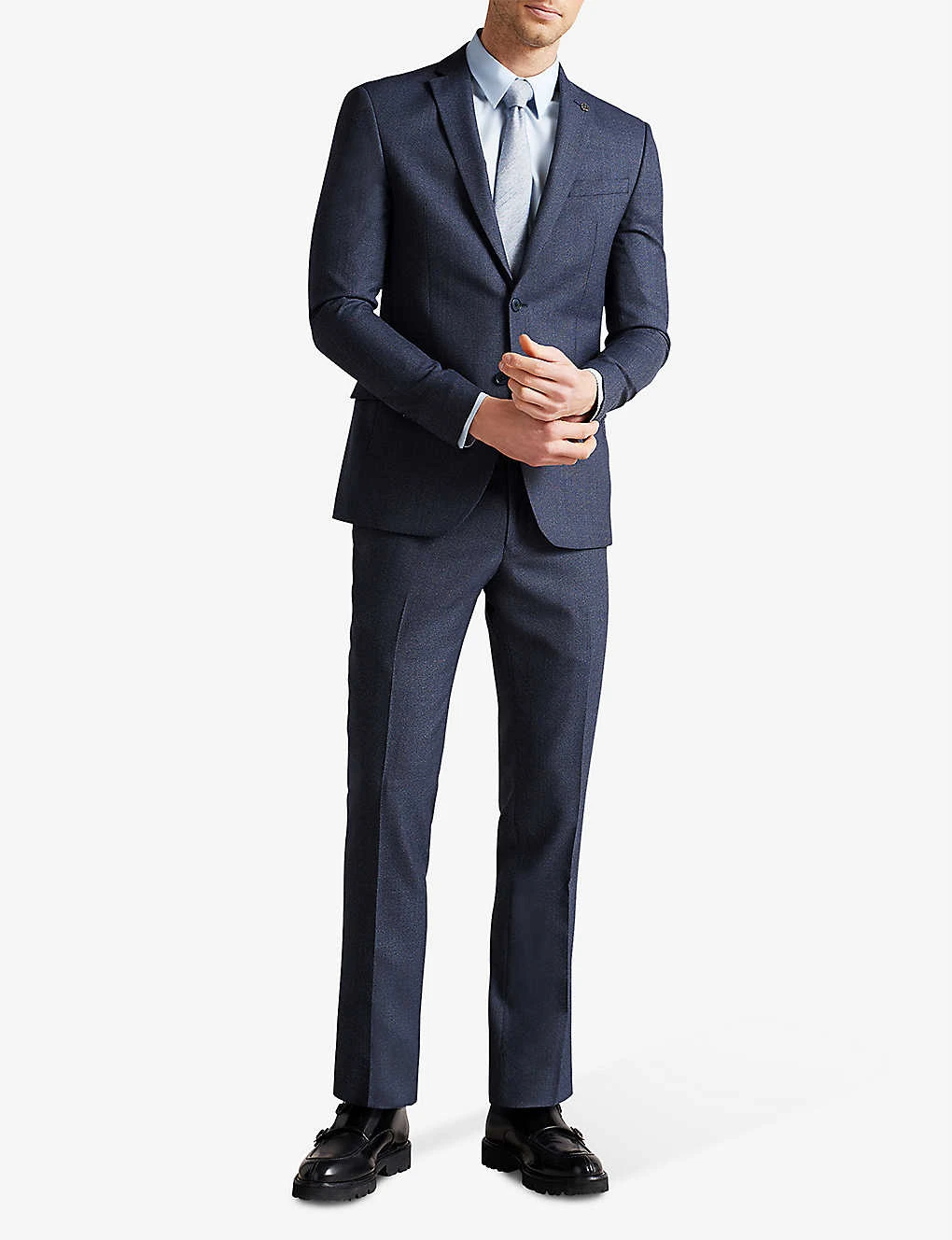 Ted Baker Cleets Slim-fit Mid-rise Wool-blend Suit Trousers 2 Ted Baker Cleets Slim-fit Mid-rise Wool-blend Suit Trousers - Image 2