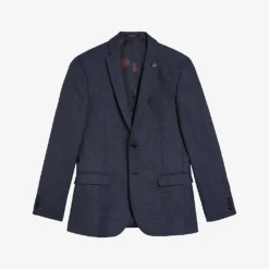 Ted Baker Cleejs Textured Wool-blend Suit Jacket