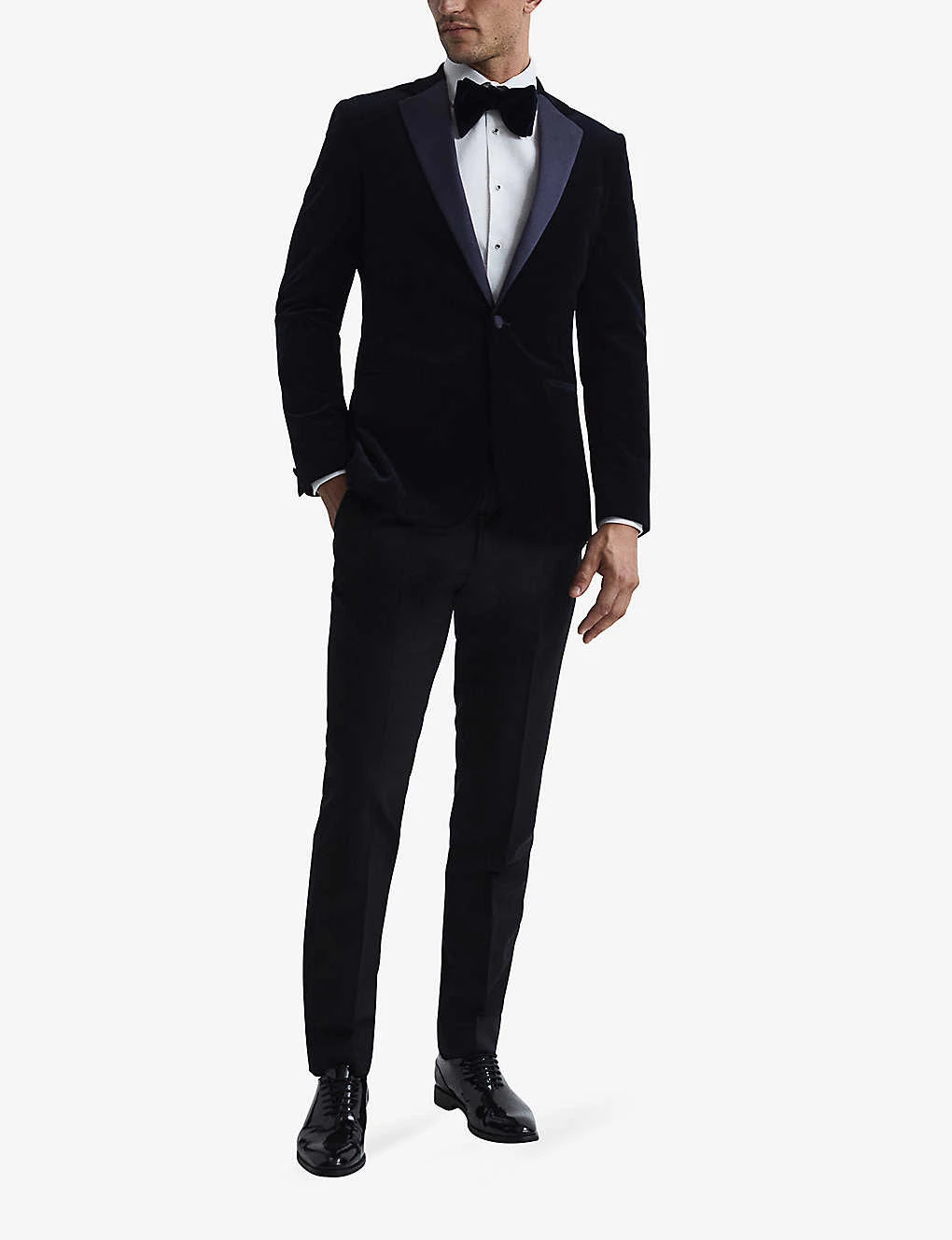 Reiss Ace Single-breasted Stretch-velvet Blazer 2 Reiss Ace Single-breasted Stretch-velvet Blazer - Image 2