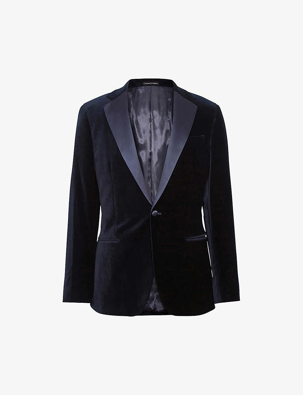 Reiss Ace Single-breasted Stretch-velvet Blazer 1 Reiss Ace Single-breasted Stretch-velvet Blazer