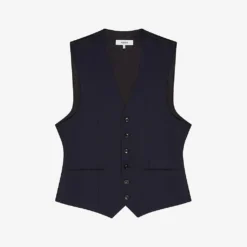 Reiss Hope Travel Wool-blend Fitted Waistcoat