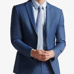 Ted Baker Camdejs Single-breasted Slim-fit Wool Suit Jacket -Default Template 4 R03939847 LTBLUE ALT02