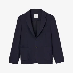 Sandro Unstructured Single-breasted Jersey Suit Jacket