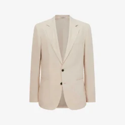 Reiss Kin Slim-fit Single-breasted Linen Blazer