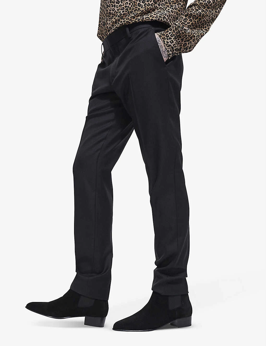 THE KOOPLES Slim-fit Straight-leg Wool Suit Trousers 3 THE KOOPLES Slim-fit Straight-leg Wool Suit Trousers - Image 3
