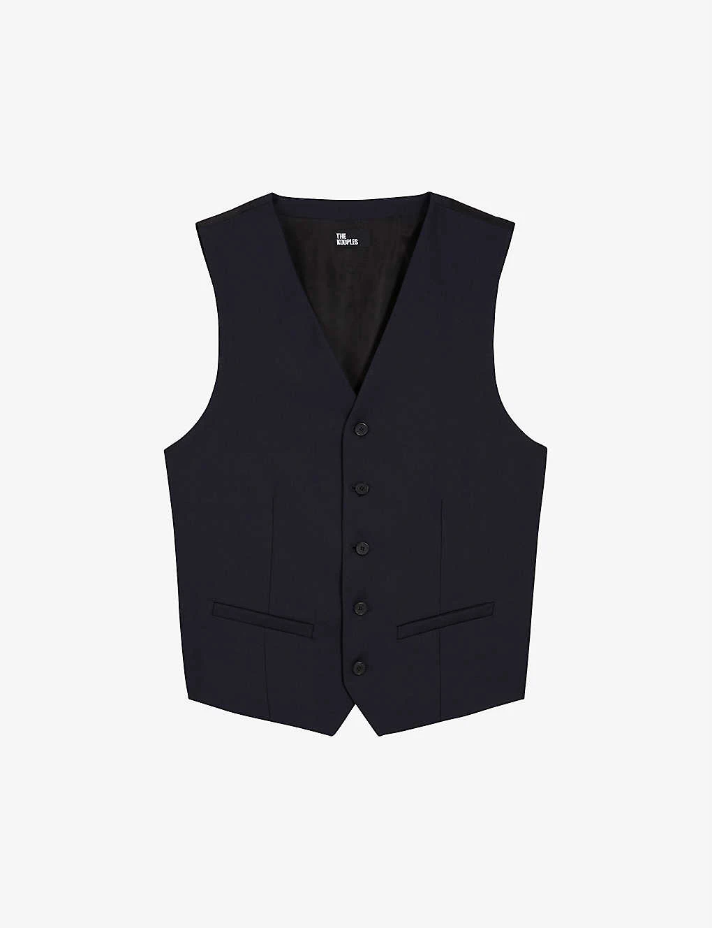 THE KOOPLES Tailored V-neck Wool Waistcoat 1 THE KOOPLES Tailored V-neck Wool Waistcoat