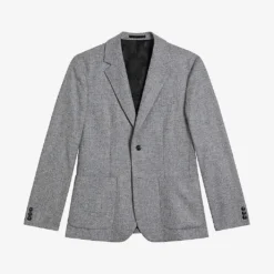 Ted Baker Yarm Single-breasted Virgin-wool Blend Flannel Blazer