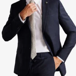 Ted Baker Meraejs Single-breasted Slim-fit Wool-blend Suit Jacket -Default Template 4 R04011152 NAVY ALT02