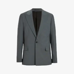 AllSaints Berto Peak-lapel Single-breasted Wool Blazer