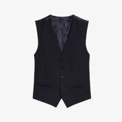 Ted Baker Skyews Slim-fit Wool Waistcoat