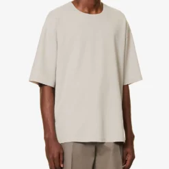Fear Of God Eternal Crewneck Relaxed-fit Wool-blend T-shirt 7 Fear Of God Eternal Crewneck Relaxed-fit Wool-blend T-shirt -Default Template 4 R04059455 CEMENT ALT02