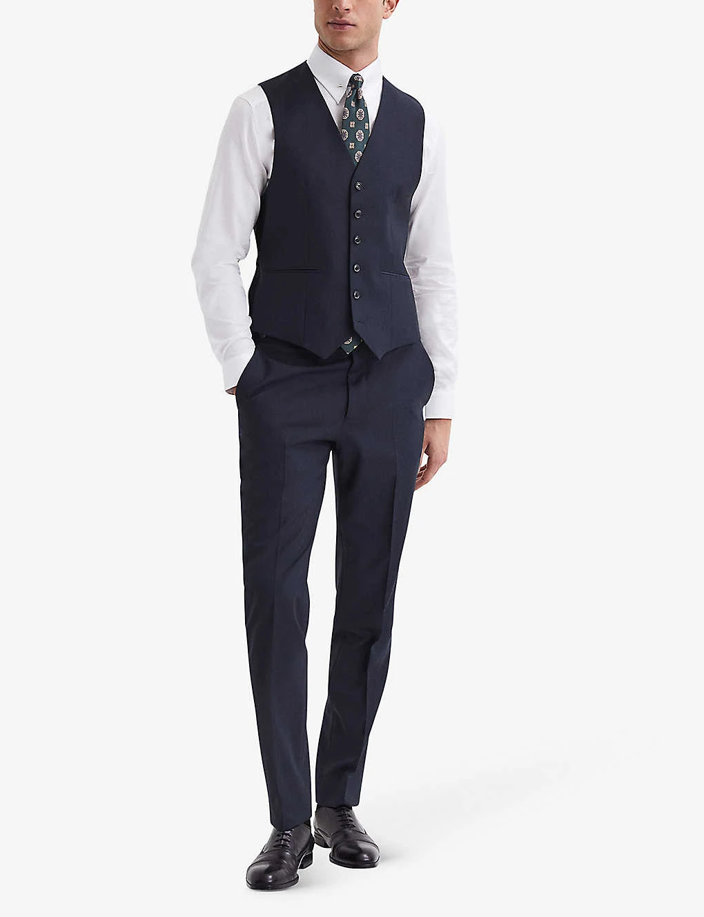 Reiss Hope Regular-fit Stretch-woven Waistcoat 2 Reiss Hope Regular-fit Stretch-woven Waistcoat - Image 2