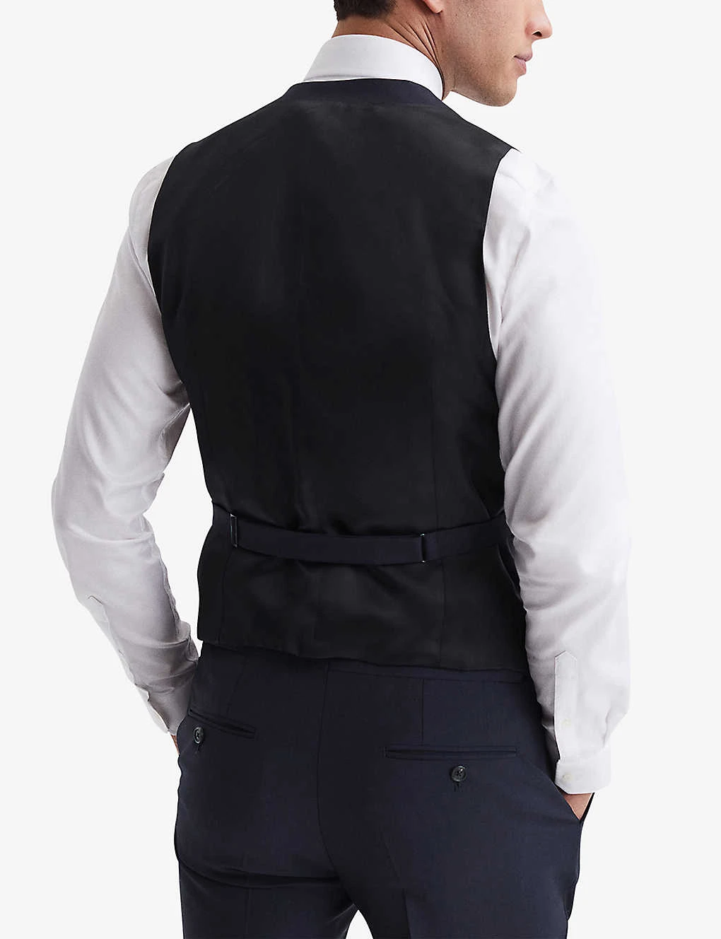 Reiss Hope Regular-fit Stretch-woven Waistcoat 4 Reiss Hope Regular-fit Stretch-woven Waistcoat - Image 4