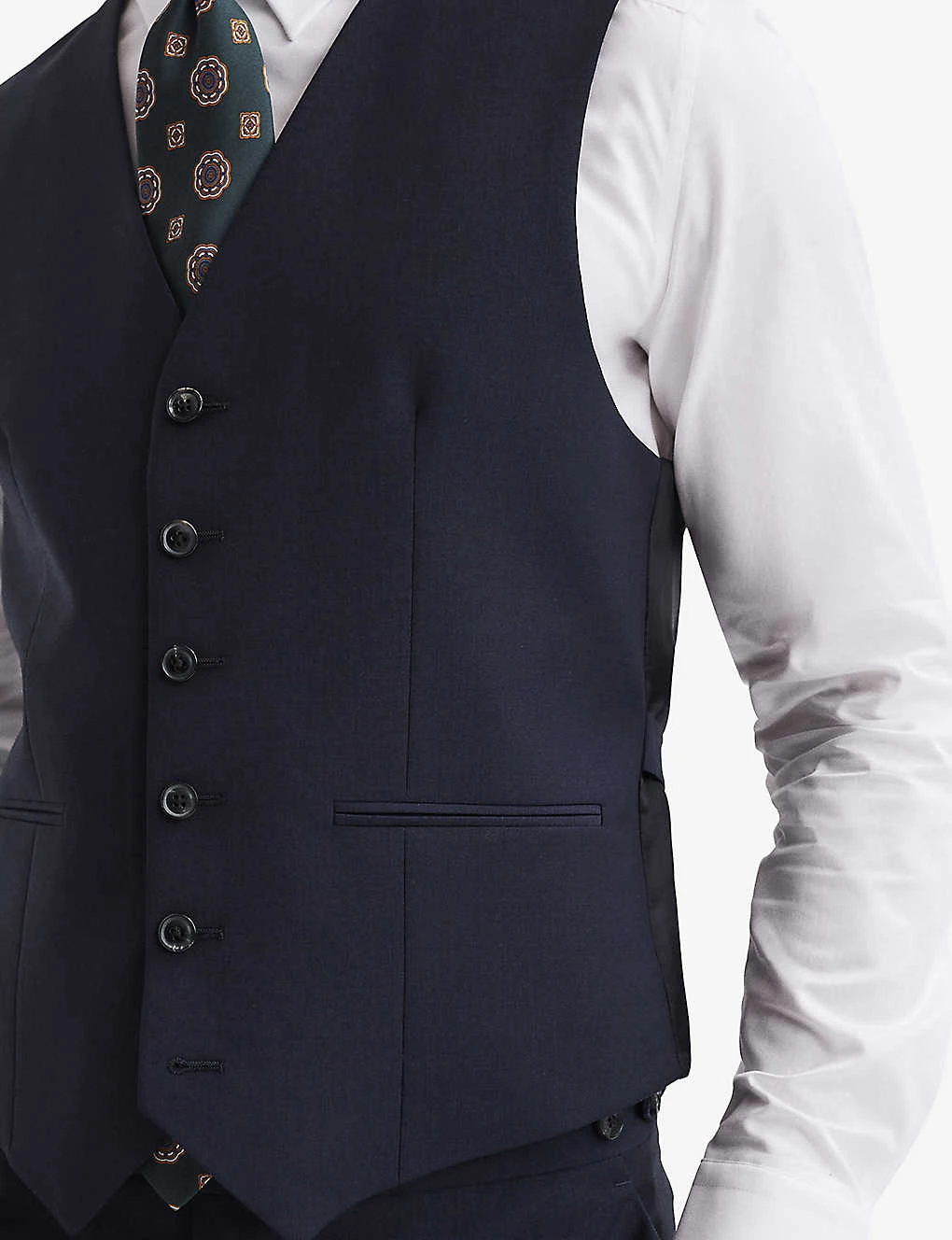 Reiss Hope Regular-fit Stretch-woven Waistcoat 5 Reiss Hope Regular-fit Stretch-woven Waistcoat - Image 5