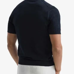 Reiss Mosiac Half-zip Cotton-knit Polo Shirt 8 Reiss Mosiac Half-zip Cotton-knit Polo Shirt -Default Template 4 R04068238 NAVY ALT03