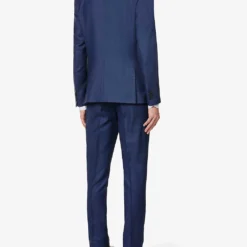 PAUL SMITH Birdseye-pattern Soho-fit Wool Suit -Default Template 4 R04069871 INKYBLUE ALT03