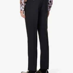 PAUL SMITH Single-breasted Notched-lapels Regular-fit Wool-blend Suit 15 PAUL SMITH Single-breasted Notched-lapels Regular-fit Wool-blend Suit -Default Template 4 R04069912 NAVY ALT07