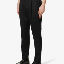 Fear Of God Eternal Pleated Tapered Regular-fit Wool Trousers -Default Template 4 R04075953 BLACK ALT02