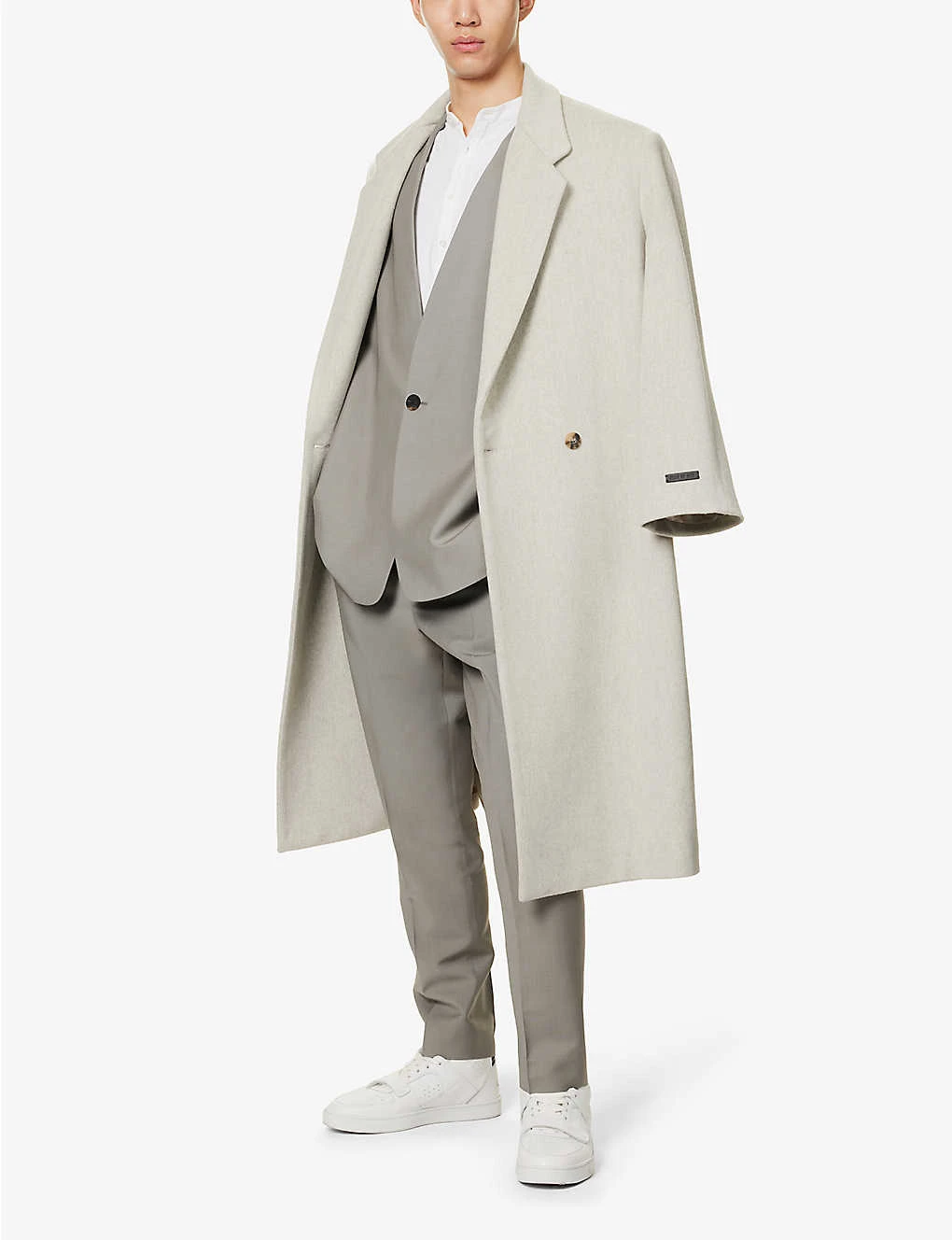 Fear Of God Eternal Lapelless Relaxed-fit Wool Blazer 2 Fear Of God Eternal Lapelless Relaxed-fit Wool Blazer - Image 2