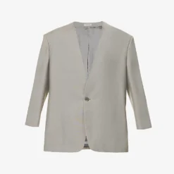 Fear Of God Eternal Lapelless Relaxed-fit Wool Blazer