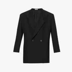 Fear Of God Brand-patch Notched-lapel Oversized-fit Wool Blazer