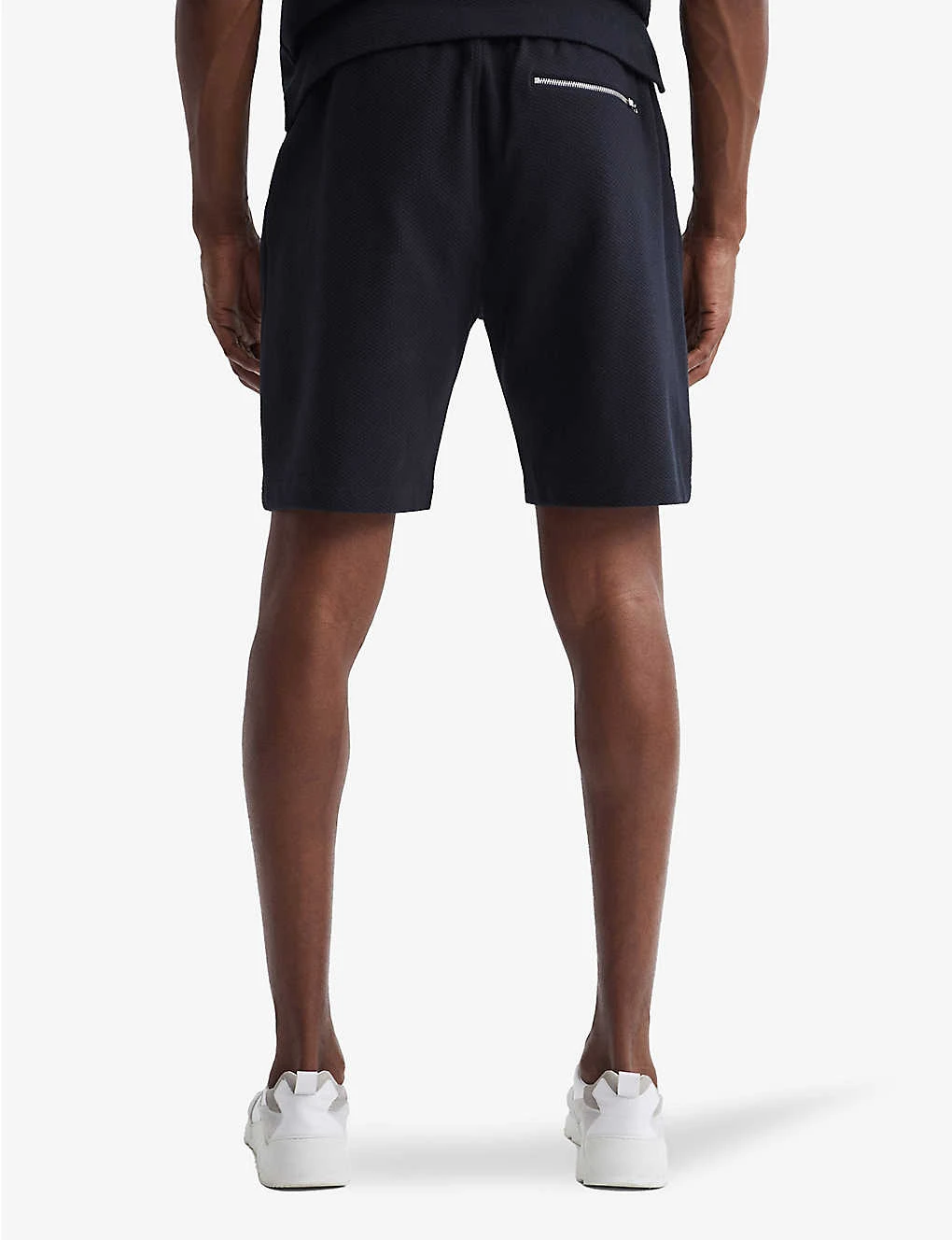 Reiss Robin Drawstring Waffle Cotton-blend Shorts 4 Reiss Robin Drawstring Waffle Cotton-blend Shorts - Image 4