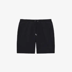 Reiss Robin Drawstring Waffle Cotton-blend Shorts