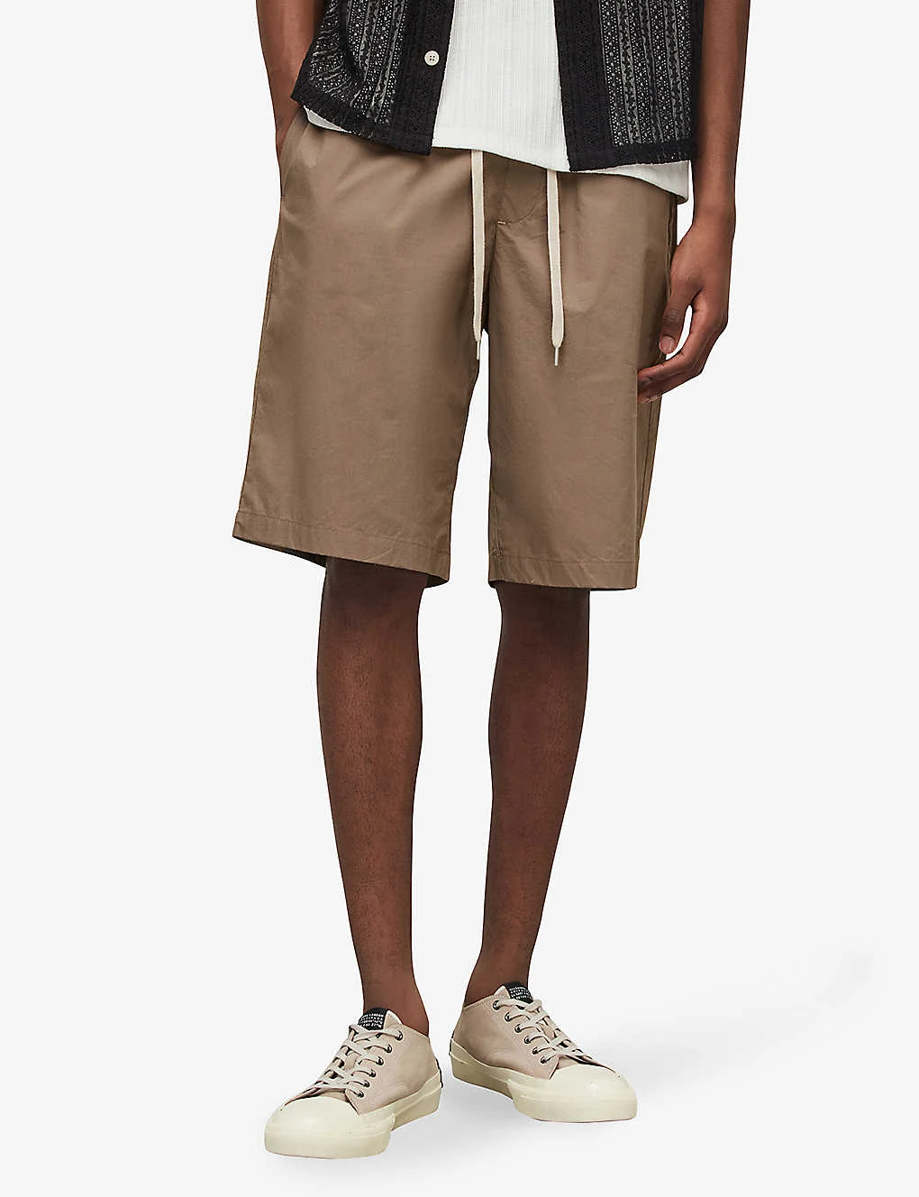 AllSaints Canta Regular-fit Mid-rise Cotton Shorts 3 AllSaints Canta Regular-fit Mid-rise Cotton Shorts - Image 3