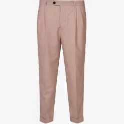 AllSaints Santo Tapered-leg Cropped Stretch-woven Trousers