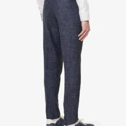 ELEVENTY Single-breasted Wool, Silk And Linen-blend Suit 15 ELEVENTY Single-breasted Wool, Silk And Linen-blend Suit -Default Template 4 R04082509 BLUE ALT07