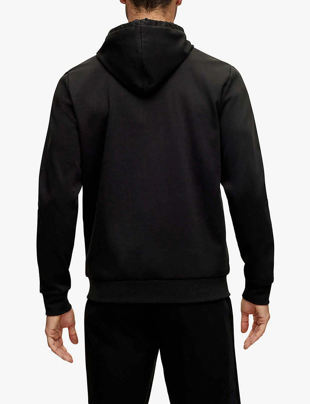 Boss Logo-print Relaxed-fit Cotton-blend Hoody 4 Boss Logo-print Relaxed-fit Cotton-blend Hoody - Image 4