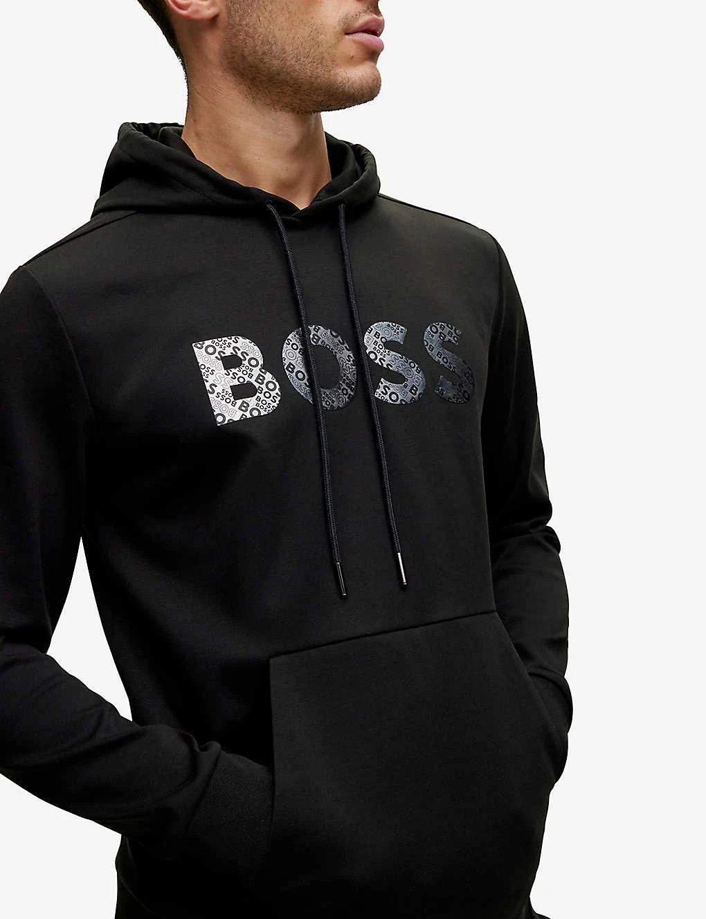 Boss Logo-print Relaxed-fit Cotton-blend Hoody 5 Boss Logo-print Relaxed-fit Cotton-blend Hoody - Image 5