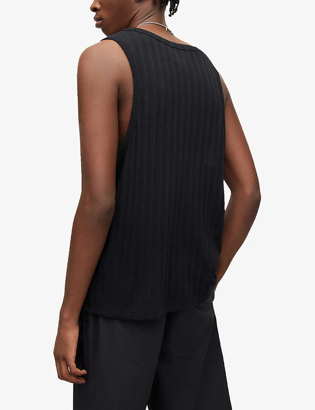 AllSaints Madison Relaxed-fit Organic Cotton-blend Vest 4 AllSaints Madison Relaxed-fit Organic Cotton-blend Vest - Image 4