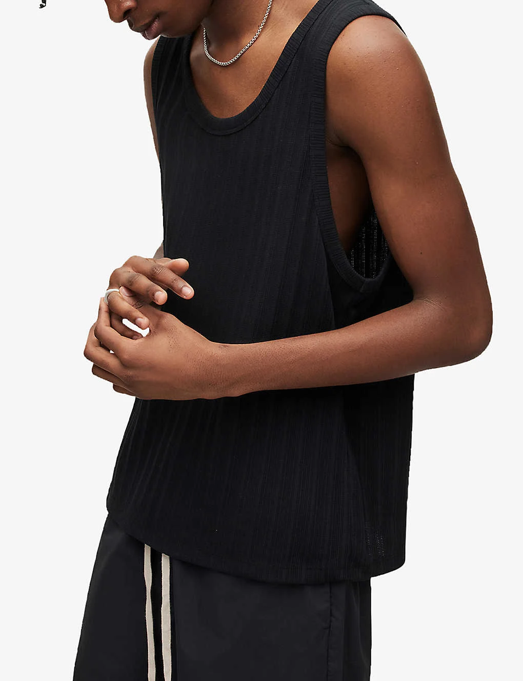 AllSaints Madison Relaxed-fit Organic Cotton-blend Vest 5 AllSaints Madison Relaxed-fit Organic Cotton-blend Vest - Image 5
