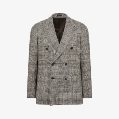 Reiss Alfredo Prince Of Wales-check Wool Blazer