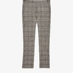 Reiss Alfredo Prince Of Wales-check Wool Trousers