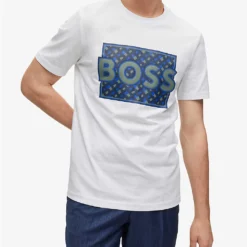 Boss Business Leisure Logo-print Cotton-jersey T-shirt 7 Boss Business Leisure Logo-print Cotton-jersey T-shirt -Default Template 4 R04093469 WHITE ALT02