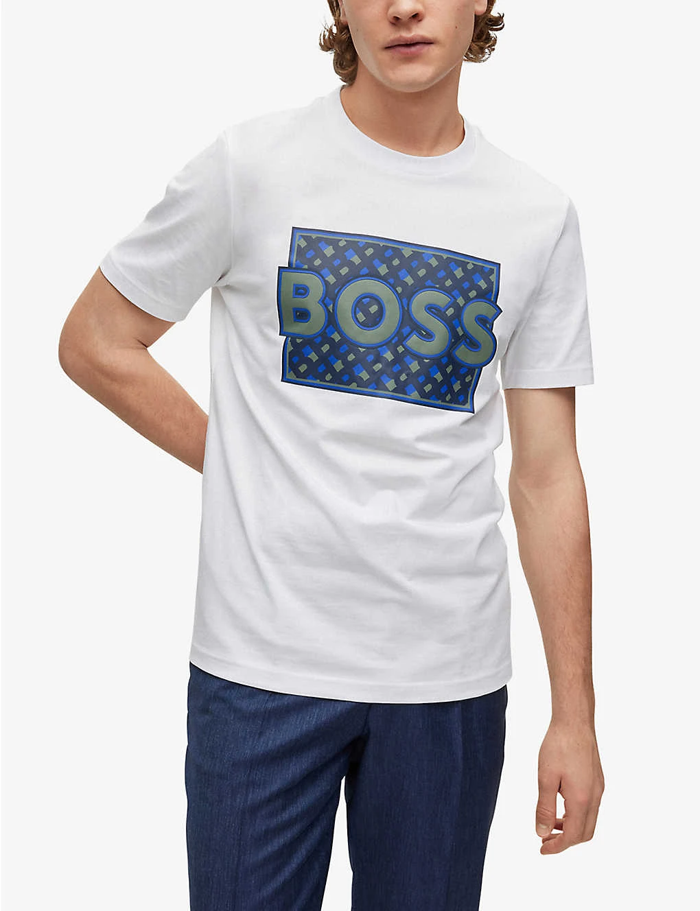 Boss Business Leisure Logo-print Cotton-jersey T-shirt 3 Boss Business Leisure Logo-print Cotton-jersey T-shirt - Image 3