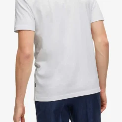Boss Business Leisure Logo-print Cotton-jersey T-shirt 8 Boss Business Leisure Logo-print Cotton-jersey T-shirt -Default Template 4 R04093469 WHITE ALT03