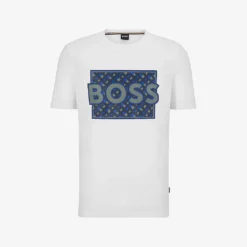 Boss Business Leisure Logo-print Cotton-jersey T-shirt